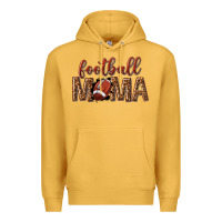 Mustard football mama Premium Hoodie - texasbilliewilder