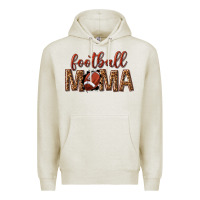 Oatmeal Heather football mama Premium Hoodie - texasbilliewilder