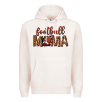 Pale Pink football mama Premium Hoodie - texasbilliewilder