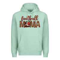 Seafoam football mama Premium Hoodie - texasbilliewilder
