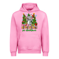 Fuchsia Pink i want a hippopotamus for christmas Urban Hoodie - Zillion Design Studio