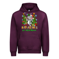 Mauve Wine i want a hippopotamus for christmas Urban Hoodie - Zillion Design Studio