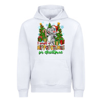 White i want a hippopotamus for christmas Urban Hoodie - Zillion Design Studio
