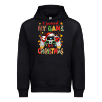 Black i paused my game for christmas Urban Hoodie - Zillion Design Studio