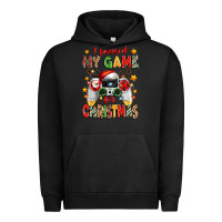 Pigment Black i paused my game for christmas Urban Hoodie - Zillion Design Studio