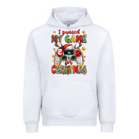 White i paused my game for christmas Urban Hoodie - Zillion Design Studio
