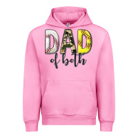 Fuchsia Pink dad of both with softball and baseball Urban Hoodie - texasbilliewilder