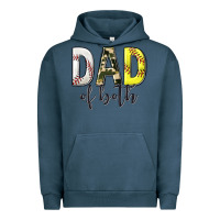 Pigment Midnight Navy dad of both with softball and baseball Urban Hoodie - texasbilliewilder