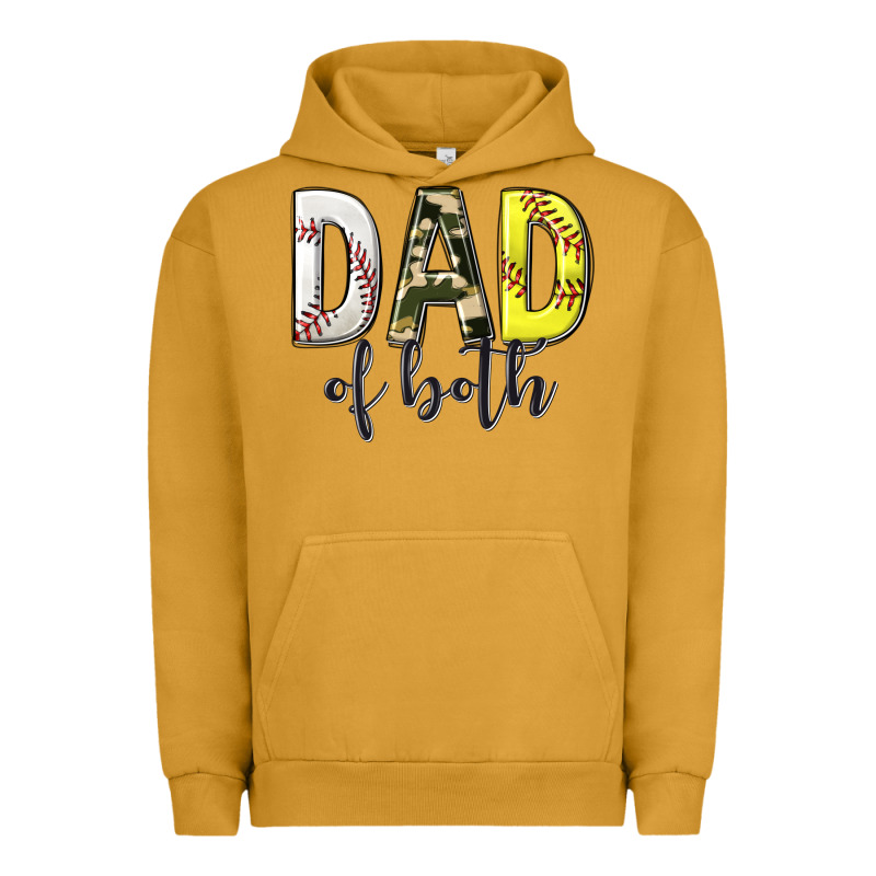 Dad Of Both With Softball And Baseball Urban Hoodie by texasbilliewilder | Teevron