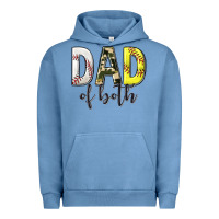 Pigment Pebble Blue dad of both with softball and baseball Urban Hoodie - texasbilliewilder