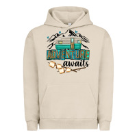 Pigment French Oak adventure awaits Urban Hoodie - texasbilliewilder