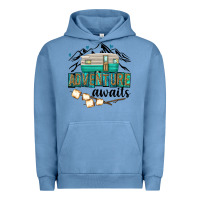 Pigment Pebble Blue adventure awaits Urban Hoodie - texasbilliewilder