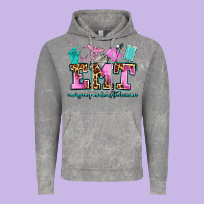 Emt Emergency Medical Technician Vintage Hoodie Designed By Adodesignshop