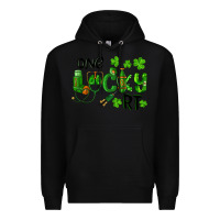 Black One Lucky Respiratory Terapist Premium Hoodie - RanaPortraitStore