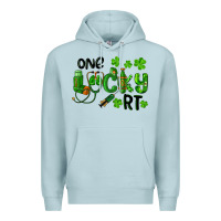 Blue Mist One Lucky Respiratory Terapist Premium Hoodie - RanaPortraitStore