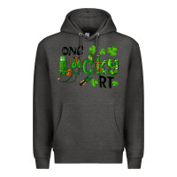 Charcoal Heather One Lucky Respiratory Terapist Premium Hoodie - RanaPortraitStore