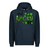 Navy One Lucky Respiratory Terapist Premium Hoodie - RanaPortraitStore