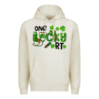 Oatmeal Heather One Lucky Respiratory Terapist Premium Hoodie - RanaPortraitStore