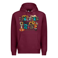 Burgundy teaching my tribe Premium Hoodie - Zillion Design Studio