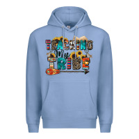 Colony Blue teaching my tribe Premium Hoodie - Zillion Design Studio