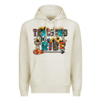 Oatmeal Heather teaching my tribe Premium Hoodie - Zillion Design Studio