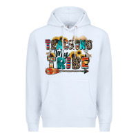 White teaching my tribe Premium Hoodie - Zillion Design Studio