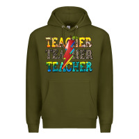 Army Green teacher teacher Premium Hoodie - Zillion Design Studio