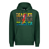 Sports Green teacher teacher Premium Hoodie - Zillion Design Studio