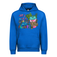 Cobalt all i need is coffee and plants Urban Hoodie - texasbilliewilder