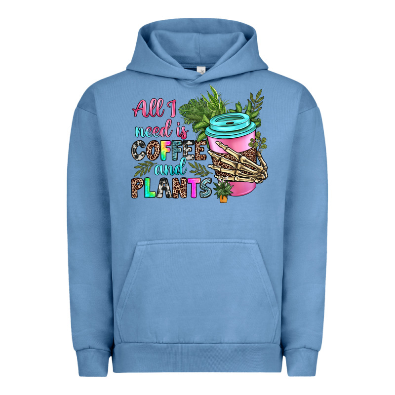 All I Need Is Coffee And Plants Urban Hoodie by texasbilliewilder | Teevron