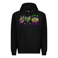 Black Peace Love King Cake Premium Hoodie - RanaPortraitStore