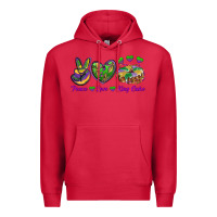 Cardinal Peace Love King Cake Premium Hoodie - RanaPortraitStore
