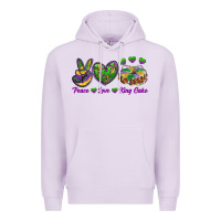 Lilac Peace Love King Cake Premium Hoodie - RanaPortraitStore