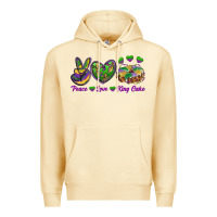 Pina Colada Peace Love King Cake Premium Hoodie - RanaPortraitStore
