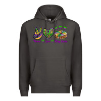 Smoke Peace Love King Cake Premium Hoodie - RanaPortraitStore