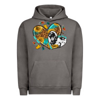 Pigment Tornado cowhide leopard hearts Urban Hoodie - texasbilliewilder