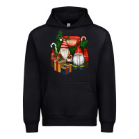 Black Christmas Truck And Gnome Urban Hoodie - RanaPortraitStore