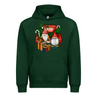 Forest Green Christmas Truck And Gnome Urban Hoodie - RanaPortraitStore
