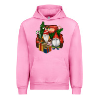 Fuchsia Pink Christmas Truck And Gnome Urban Hoodie - RanaPortraitStore