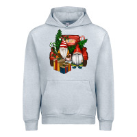 Heather Grey Christmas Truck And Gnome Urban Hoodie - RanaPortraitStore