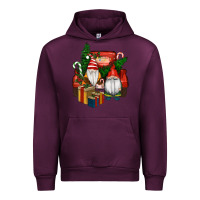 Mauve Wine Christmas Truck And Gnome Urban Hoodie - RanaPortraitStore