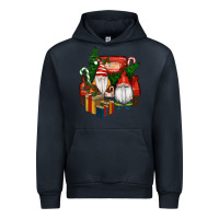 Navy Christmas Truck And Gnome Urban Hoodie - RanaPortraitStore