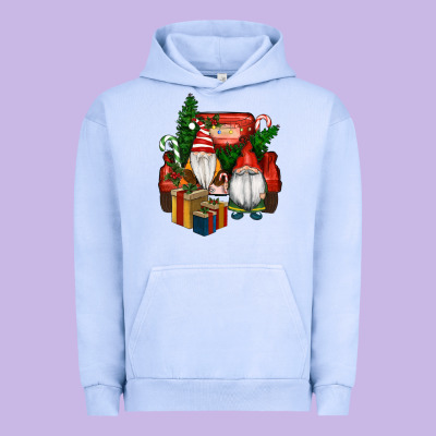 Urban Hoodie Christmas Truck And Gnome