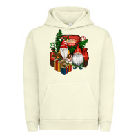 Pigment Pistachio Christmas Truck And Gnome Urban Hoodie - RanaPortraitStore