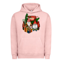Pigment Salmon Christmas Truck And Gnome Urban Hoodie - RanaPortraitStore