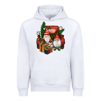 White Christmas Truck And Gnome Urban Hoodie - RanaPortraitStore