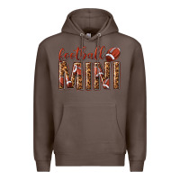 Coffee football mini with leopard Premium Hoodie - texasbilliewilder