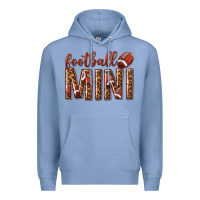 Colony Blue football mini with leopard Premium Hoodie - texasbilliewilder