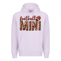 Lilac football mini with leopard Premium Hoodie - texasbilliewilder
