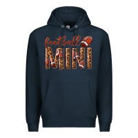 Navy football mini with leopard Premium Hoodie - texasbilliewilder